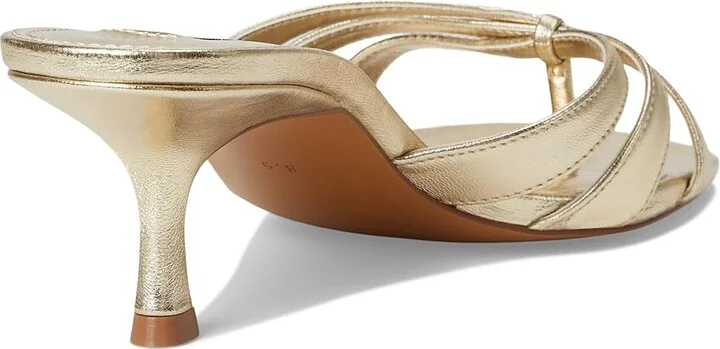 Steve Madden Cary Women's Sandals Gold Leather : 10 M, Leather/Rubber - Image 4