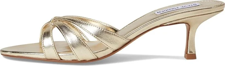 Steve Madden Cary Women's Sandals Gold Leather : 10 M, Leather/Rubber - Image 6