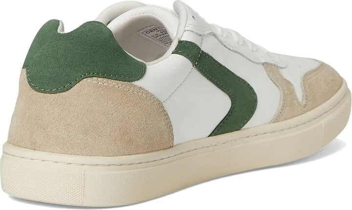Steve Madden Centre Men's Lace up casual Shoes White/Green Leather : 9 D - Medium, Leather/Rubber - Image 4