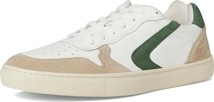 Steve Madden Centre Men's Lace up casual Shoes White/Green Leather : 9 D - Medium, Leather/Rubber - Image 5