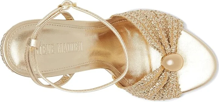Steve Madden Cheyla Women's Shoes Gold : 7.5 M, Leather - Image 2