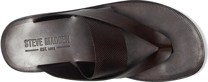 Steve Madden Cicero Men's Dress Sandals Brown : 8 D - Medium, Leather - Image 2