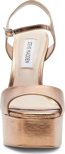 Steve Madden Cologne Women's Sandals Bronze Leather : 9.5 M, Rubber - Image 5