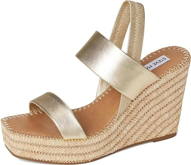 Steve Madden Contessa Women's Sandals Gold Leather : 8.5 M - Image 5