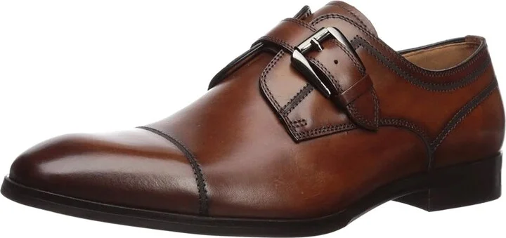 Steve Madden Covet Men's Shoes Cognac Leather : 7.5 D - Medium - Image 2