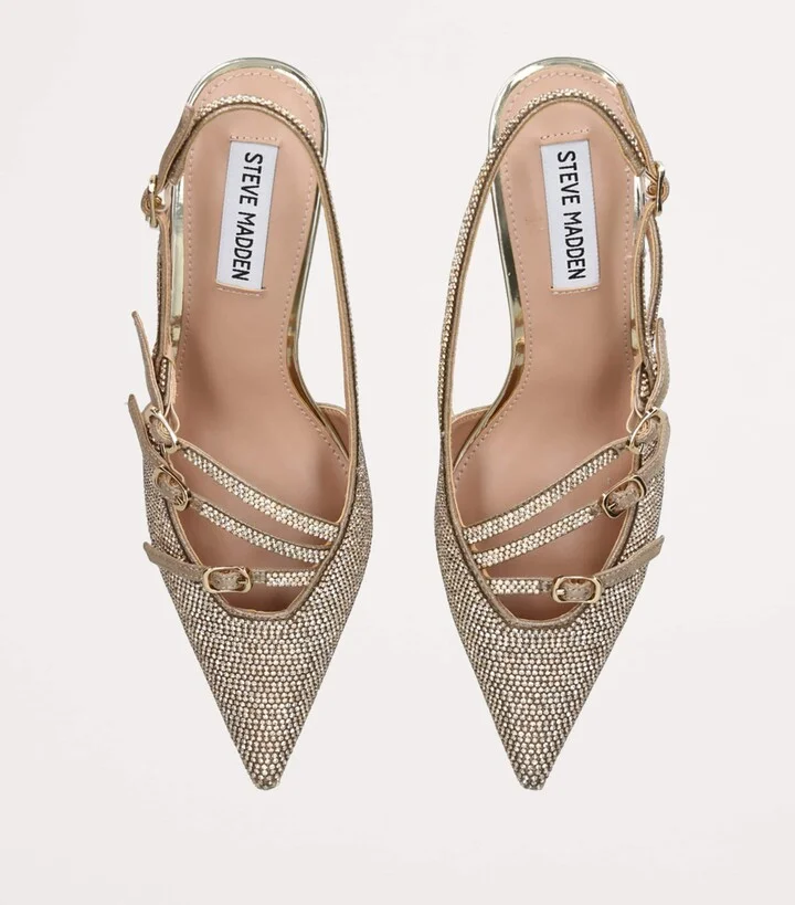 Steve Madden Crystal-Embellished Liana Slingback Pumps 60 - Image 4