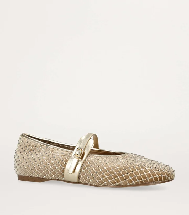 Steve Madden Crystal-Embellished Mesh Rejoice-R Flats - Image 3