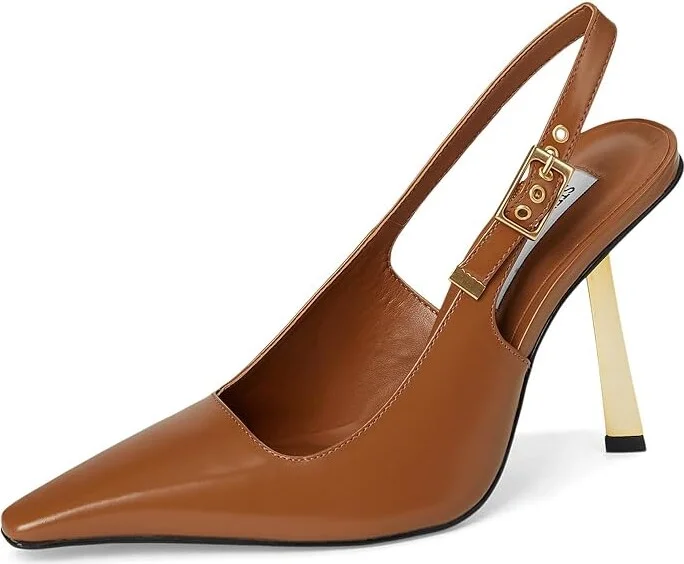 Steve Madden Divine High Women's Heels Camel Leather : 8 M, Leather/Rubber - Image 5