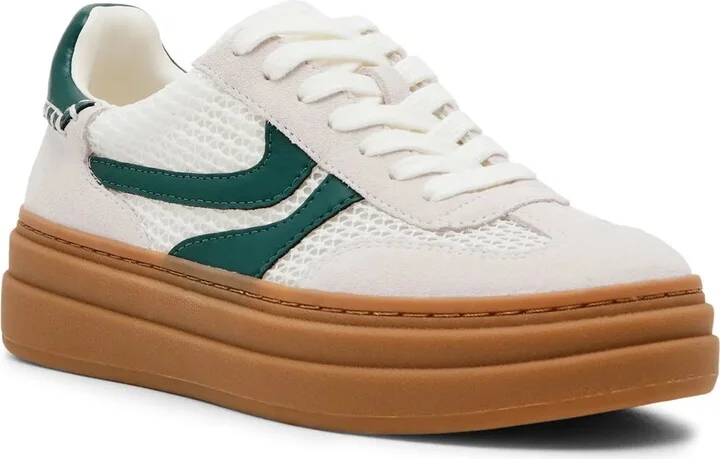 White/Dark Green