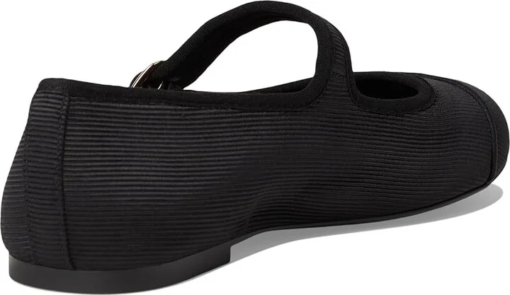 Steve Madden Dory Women's Flat Shoes Black Satin : 9 M, Rubber/Synthetic - Image 4