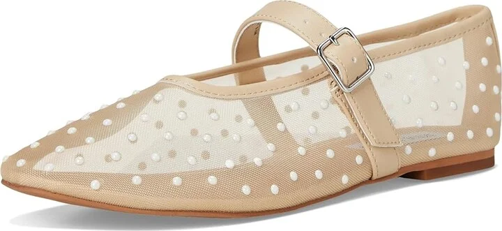 Steve Madden Dreaming Women's Flat Shoes Ivory Pearl : 8 M, Mesh - Image 5