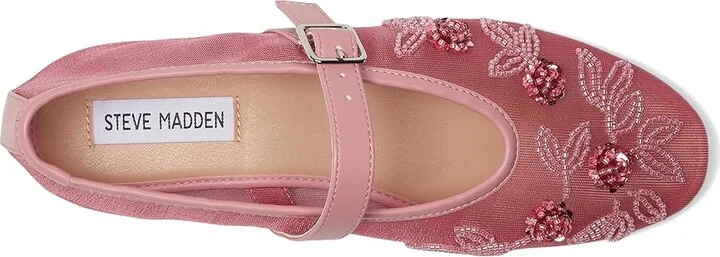 Steve Madden Dreaming Women's Flat Shoes Pink Embellished : 6 M, Mesh - Image 2