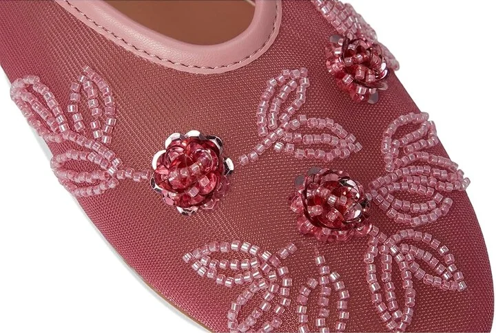 Steve Madden Dreaming Women's Flat Shoes Pink Embellished : 6 M, Mesh - Image 7