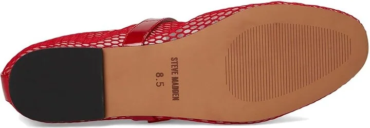 Steve Madden Dreaming Women's Flat Shoes Red : 5.5 M, Mesh - Image 3