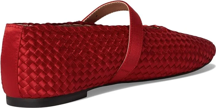 Steve Madden Dreaming Women's Flat Shoes Red Satin : 7 M, Mesh - Image 4
