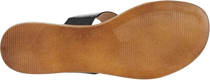 Steve Madden Dual Flat Sandal Women's Sandals Black Leather : 7.5 M, Synthetic - Image 4
