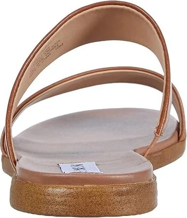 Steve Madden Dual Flat Sandal Women's Sandals Tan Leather : 6.5 M, Synthetic - Image 5