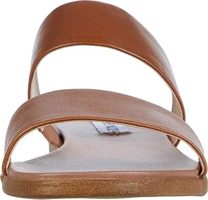 Steve Madden Dual Flat Sandal Women's Sandals Tan Leather : 6.5 M, Synthetic - Image 6