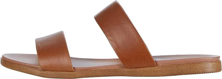Steve Madden Dual Flat Sandal Women's Sandals Tan Leather : 6.5 M, Synthetic - Image 7