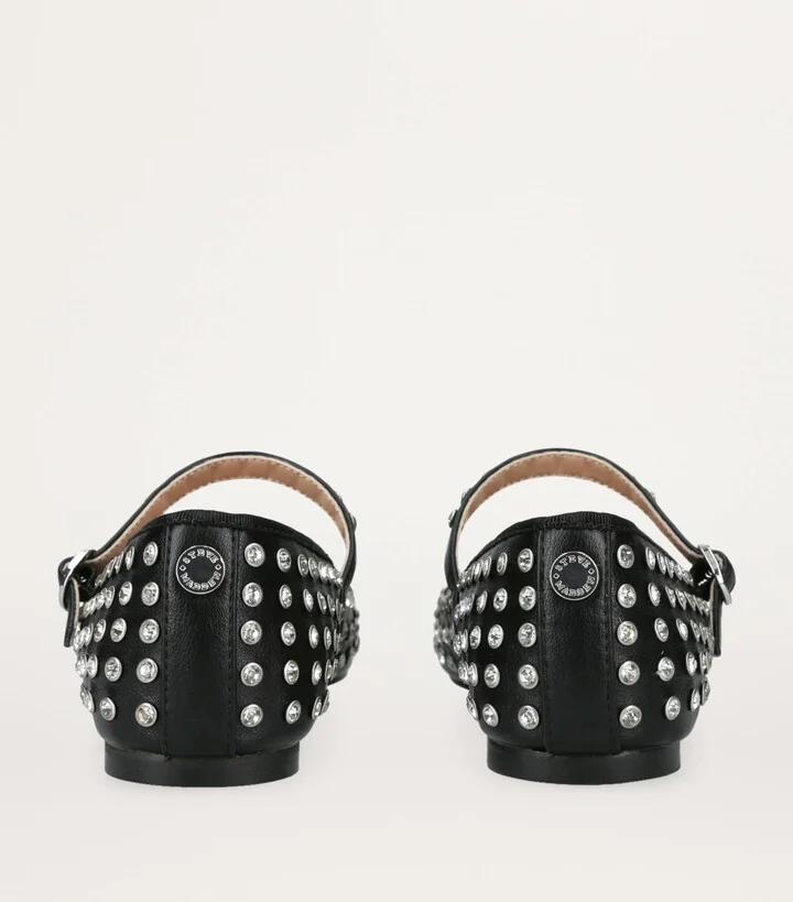 Steve Madden Embellished Vinetta-R Ballet Pumps - Image 2