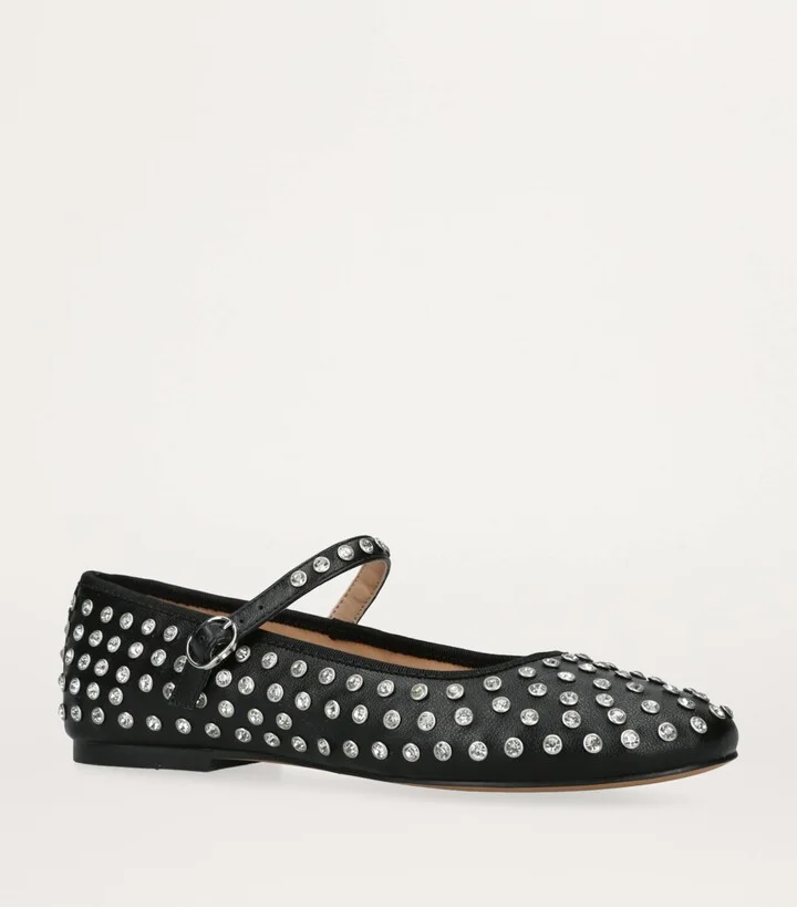 Steve Madden Embellished Vinetta-R Ballet Pumps - Image 3