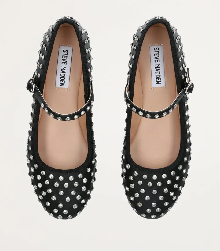Steve Madden Embellished Vinetta-R Ballet Pumps - Image 4