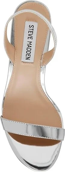 Steve Madden Emilie Women's Sandals Silver Foil : 10 M, Leather/Rubber - Image 2