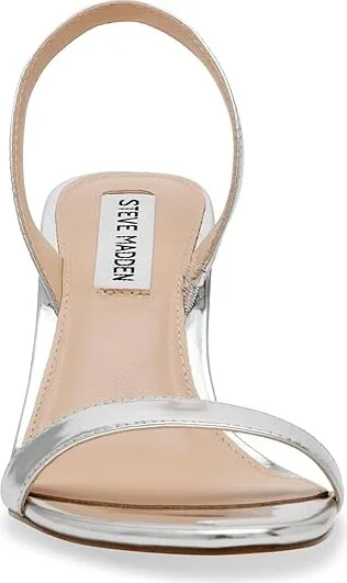 Steve Madden Emilie Women's Sandals Silver Foil : 10 M, Leather/Rubber - Image 5