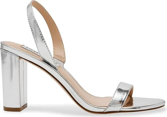 Steve Madden Emilie Women's Sandals Silver Foil : 10 M, Leather/Rubber - Image 6