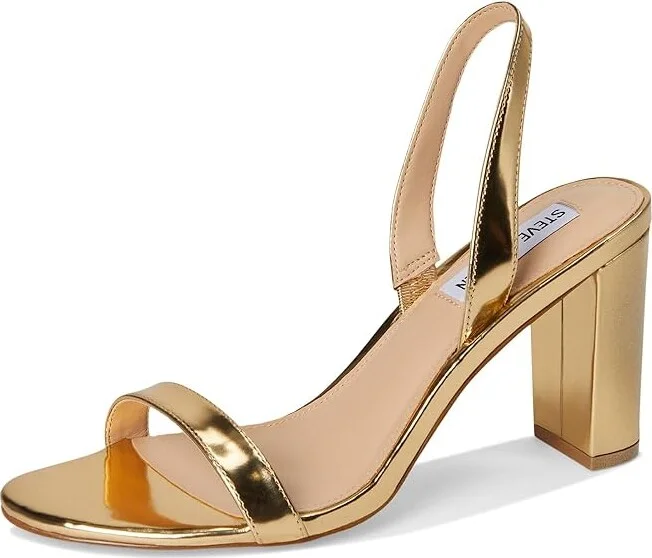 Steve Madden Emilie Women's Sandals Silver Foil : 10 M, Leather/Rubber - Image 10