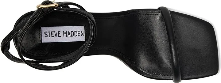 Steve Madden Eryka Women's Sandals Black Leather : 7 M, Rubber/Synthetic - Image 2