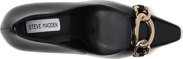 Steve Madden Fazzio High Women's Heels Black Box : 10 M, Leather/Rubber - Image 2