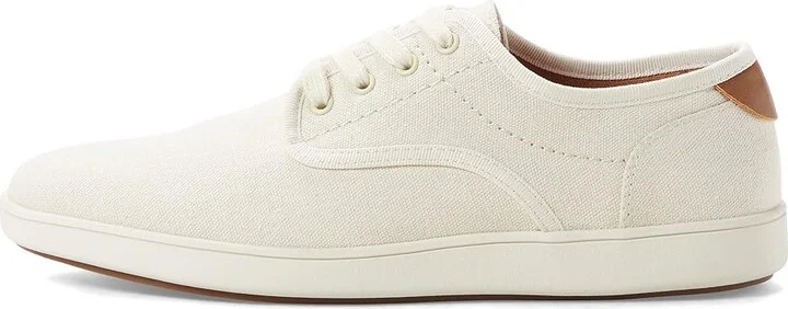 Steve Madden Fenta Men's Lace up casual Shoes Cream Fabric : 7 D - Medium, Textile - Image 6