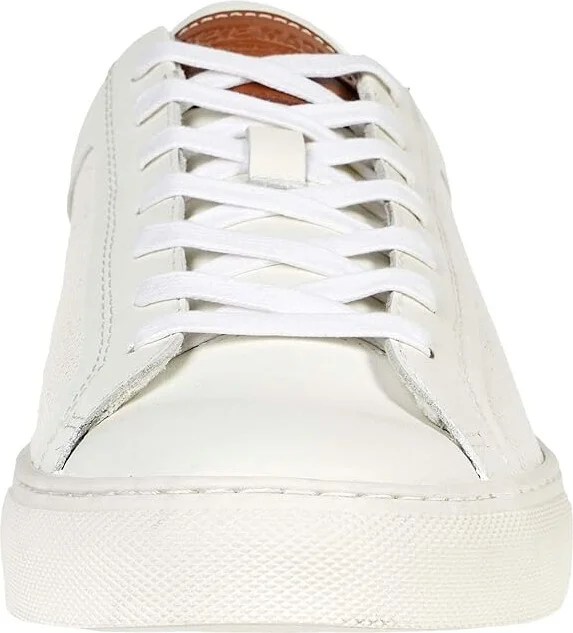 Steve Madden Finneas Men's Shoes White/Cognac Leather : 8 D - Medium - Image 5
