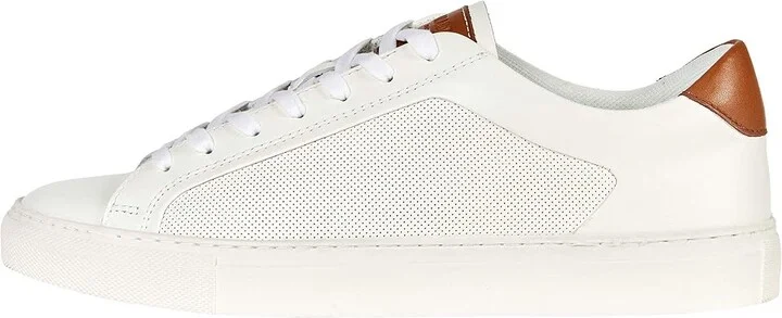Steve Madden Finneas Men's Shoes White/Cognac Leather : 8 D - Medium - Image 6