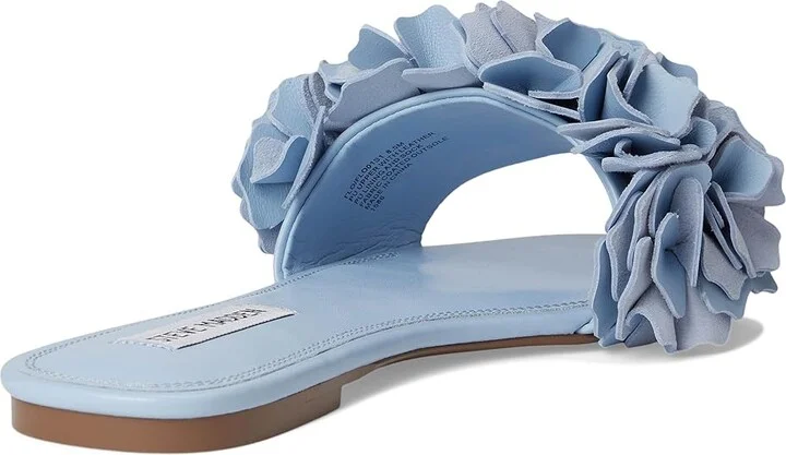 Steve Madden Flo Women's Sandals Blue Leather : 5.5 M, Rubber - Image 3