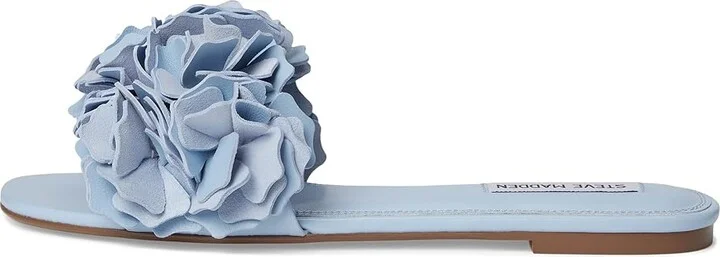 Steve Madden Flo Women's Sandals Blue Leather : 5.5 M, Rubber - Image 5