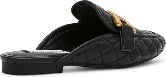 Steve Madden Fortunate Women's Flat Shoes Black Quilted : 6 M, Suede - Image 4