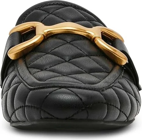 Steve Madden Fortunate Women's Flat Shoes Black Quilted : 6 M, Suede - Image 5