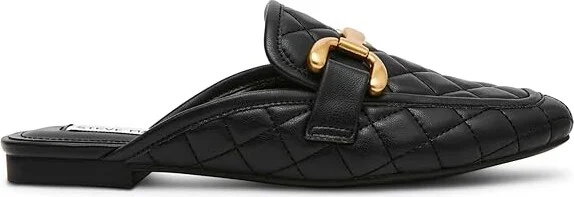 Steve Madden Fortunate Women's Flat Shoes Black Quilted : 6 M, Suede - Image 6