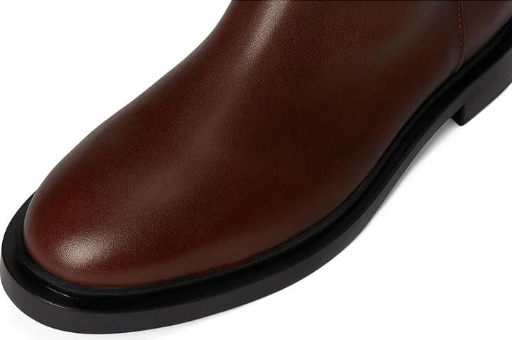Steve Madden Gaige Women's Zip Boots Brown Leather : 10 M, Synthetic - Image 2