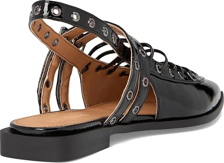 Steve Madden Galanti Women's Dress Flat Shoes Black Patent : 8.5 M, Synthetic - Image 4