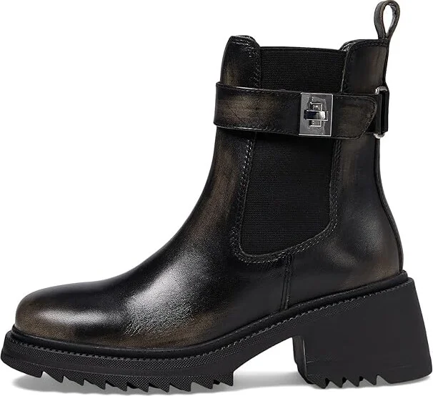 Steve Madden Gates Women's Boots Black Distressed : 9.5 M, Leather - Image 5
