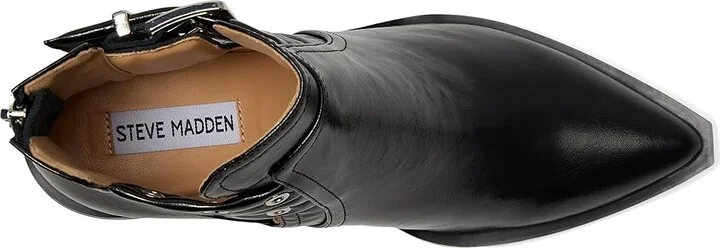 Steve Madden Gatewood Women's Boots Black Leather : 6.5 M - Image 2