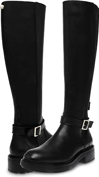 Steve Madden Georgi Women's Boots Black Leather : 9 M