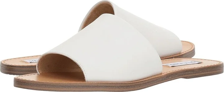 Steve Madden Grace Women's Shoes White Leather : 5.5 M