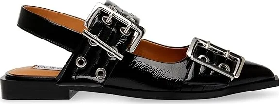 Steve Madden Graya Women's Flat Shoes Black Patent : 7.5 M, Leather - Image 6