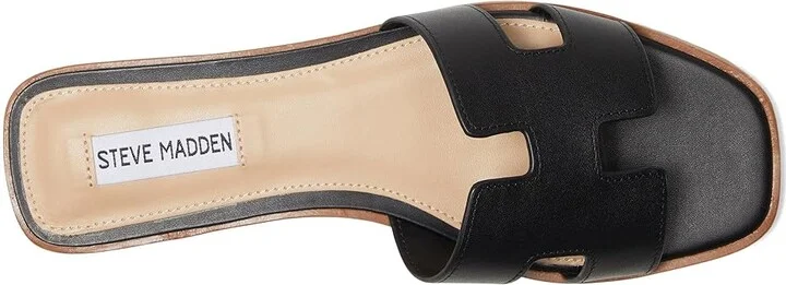Steve Madden Hadyn Women's Sandals Black Leather : 5.5 M - Image 2