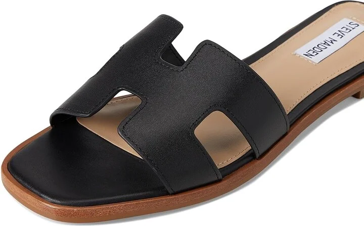 Steve Madden Hadyn Women's Sandals Black Leather : 5.5 M - Image 7