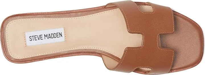 Steve Madden Hadyn Women's Sandals Cognac Leather : 5.5 M - Image 2